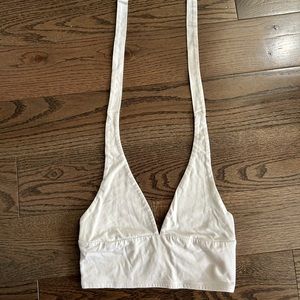 Halter white tank